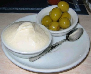 Aioli and olives Aioli
