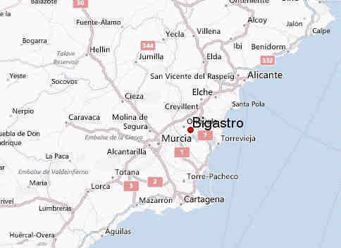Bigastro-Map