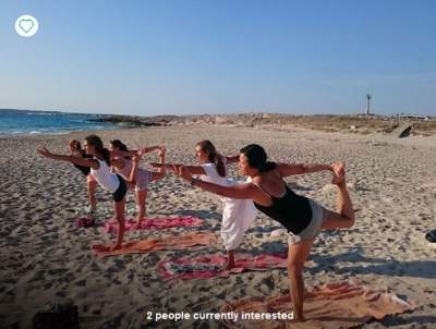 Yoga ideas in Spain Beach Ibiza
