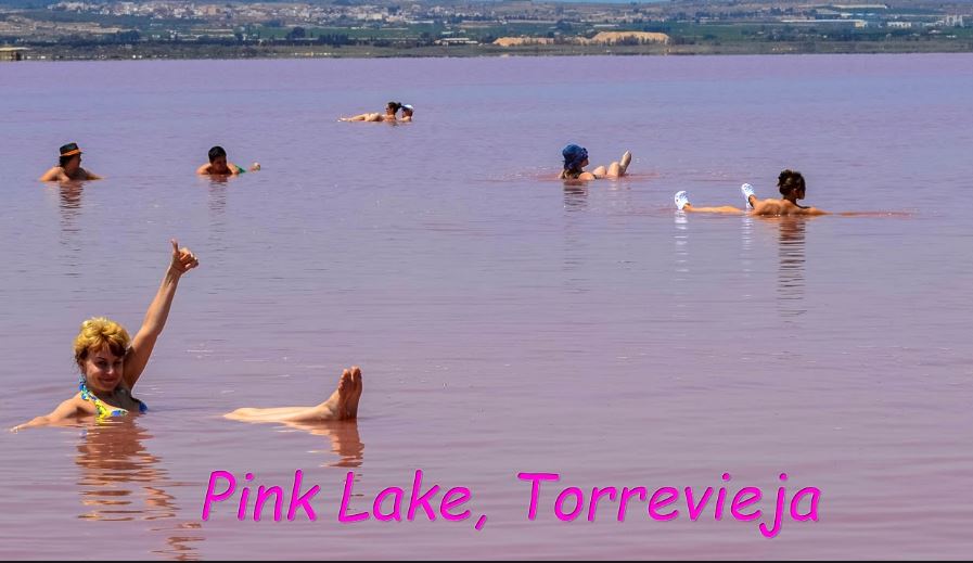 pink lake Los Balcones