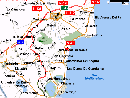 Map La Marina