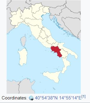 Campania map