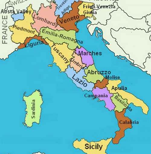 Campervan Map Italy