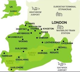 Surrey Map