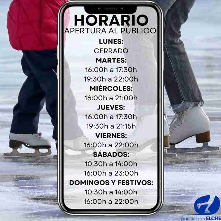 Ice Skating Time Table Elche