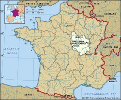 Burgundy France Map