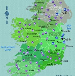 Map of Ireland