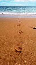 Naturist footsteps