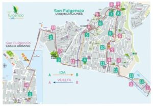 Free Bus Route map La Marina