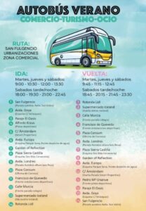 Free bus timetable La Marina